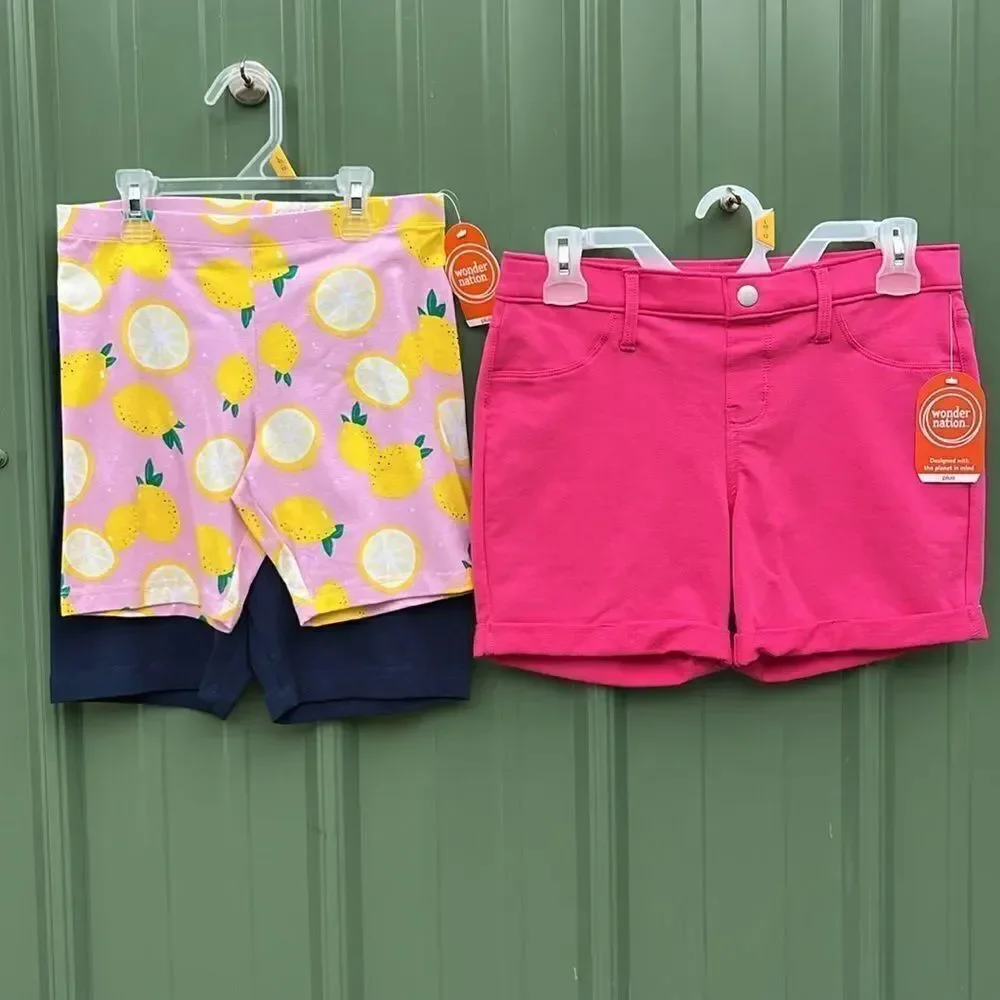 Girls Active Tracksuit T-Shirt Shorts & Tank Tops 11-Piece Bundle Size L Plus